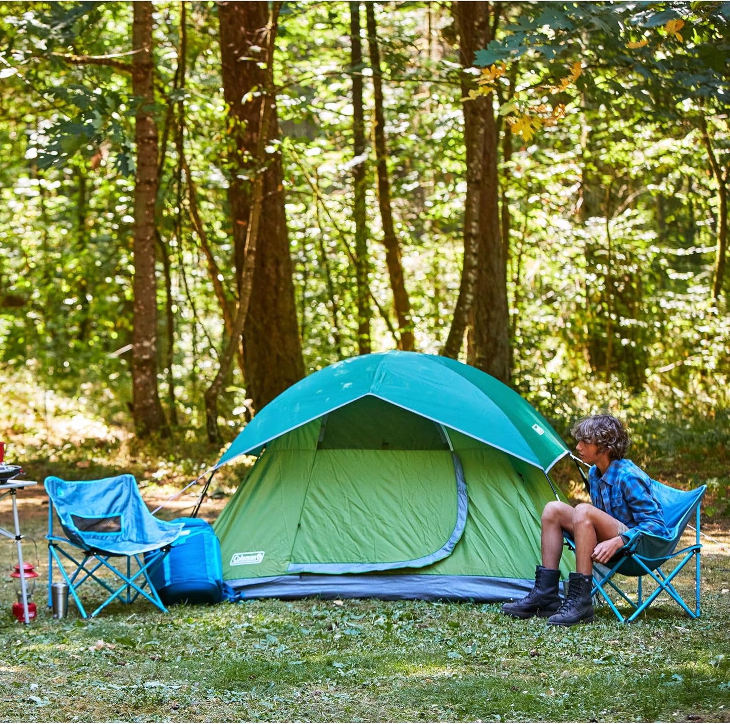 Sundome 2-Person Tent with Rainfly, Weatherproof Tent Sets Up in 10 Mins