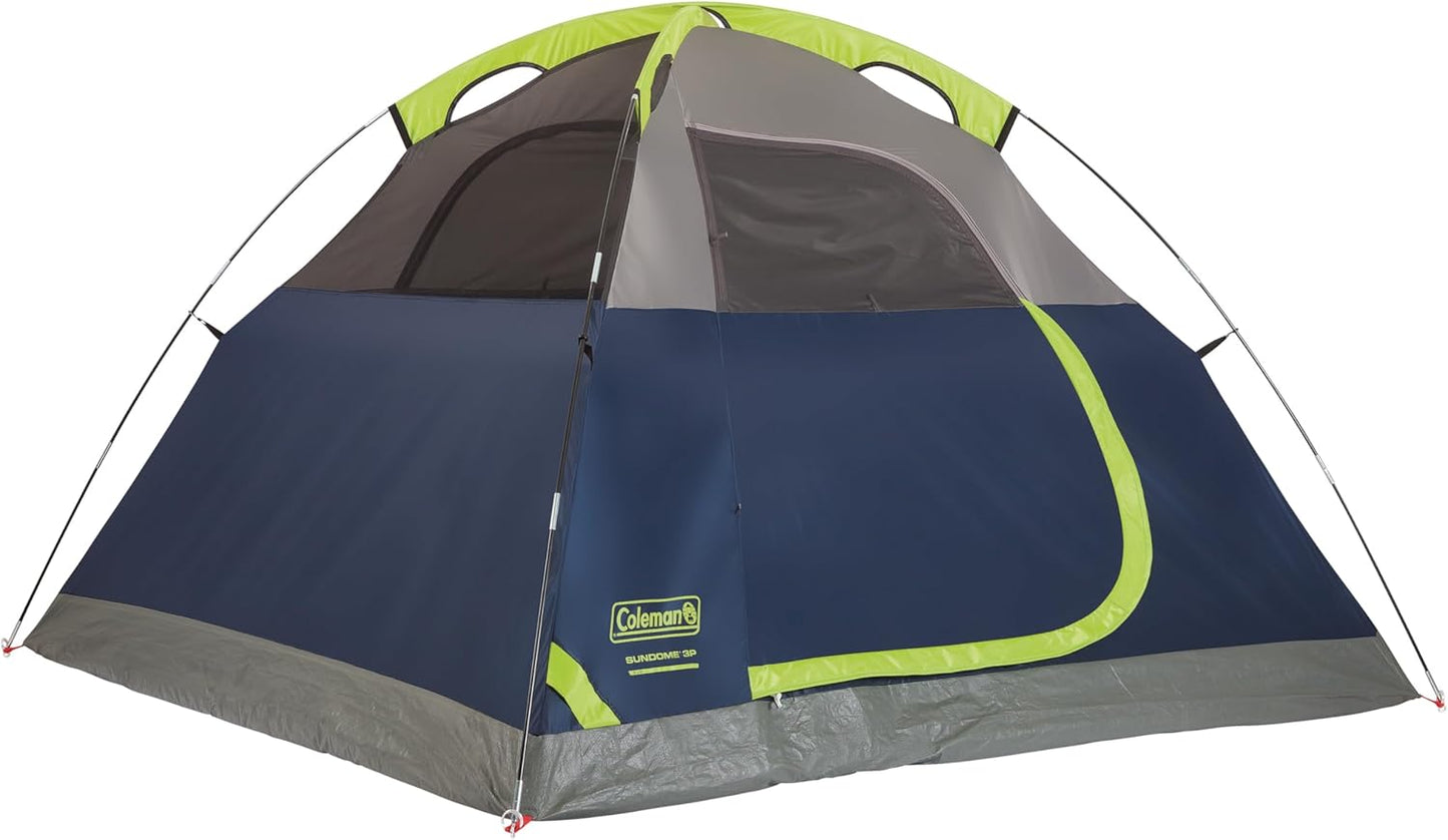 Sundome Camping Tent with Rainfly, 2/3/4/6 Person Tent Sets Up in 10 Mins, Weatherproof Shelter for Camping, Festivals, Backyard, Sleepovers, & More