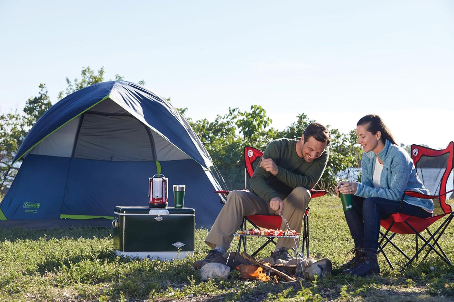 Sundome Camping Tent with Rainfly, 2/3/4/6 Person Tent Sets Up in 10 Mins, Weatherproof Shelter for Camping, Festivals, Backyard, Sleepovers, & More