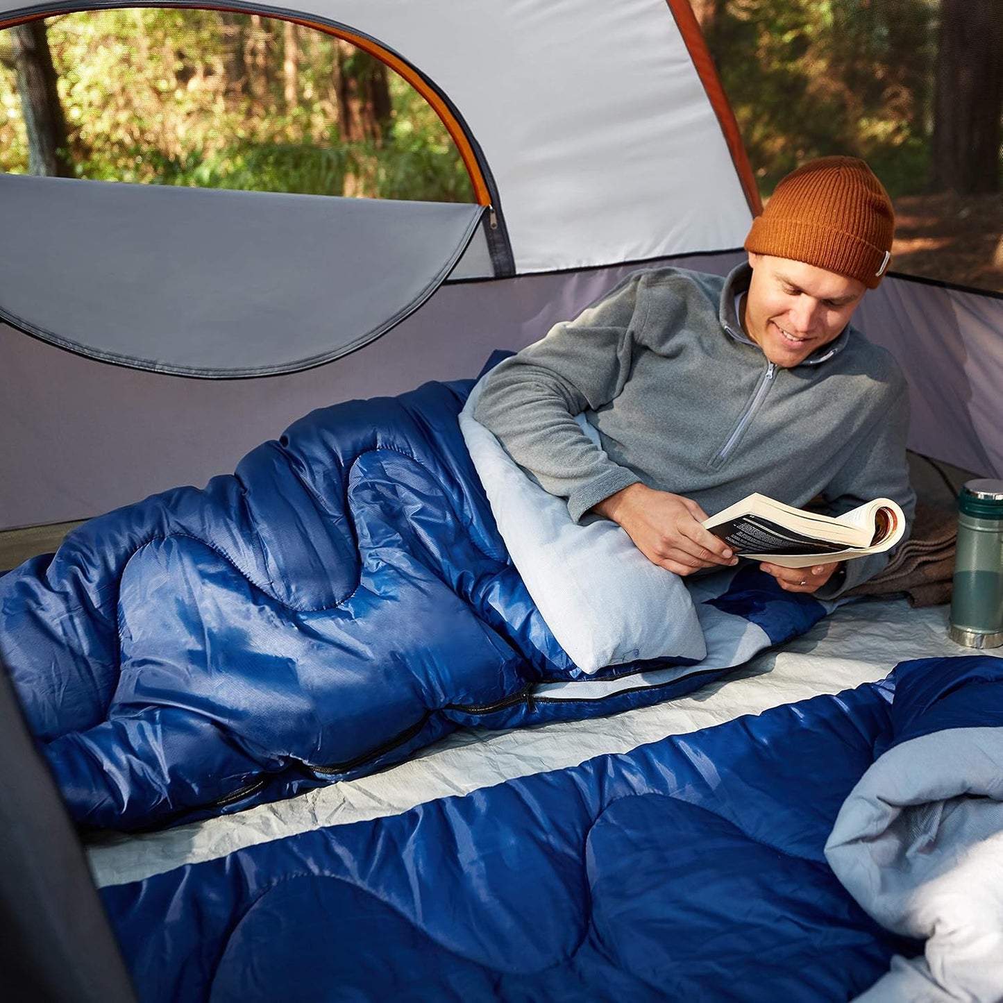 Camping Tent, 3-Season Dome Design with Rainfly