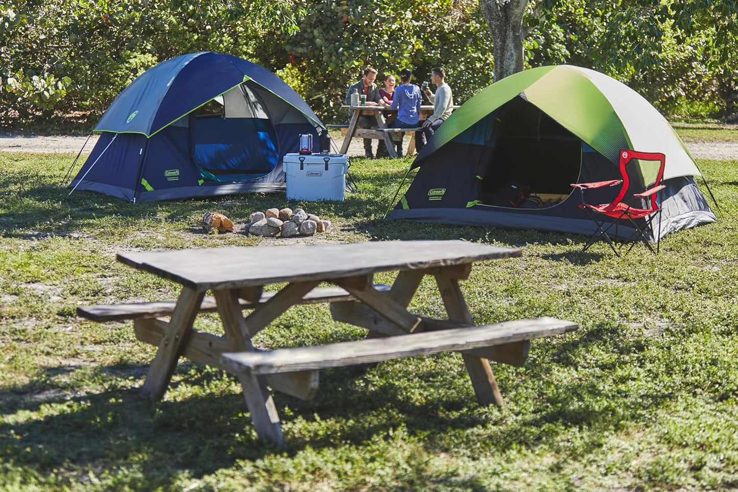 Sundome Camping Tent with Rainfly, 2/3/4/6 Person Tent Sets Up in 10 Mins, Weatherproof Shelter for Camping, Festivals, Backyard, Sleepovers, & More